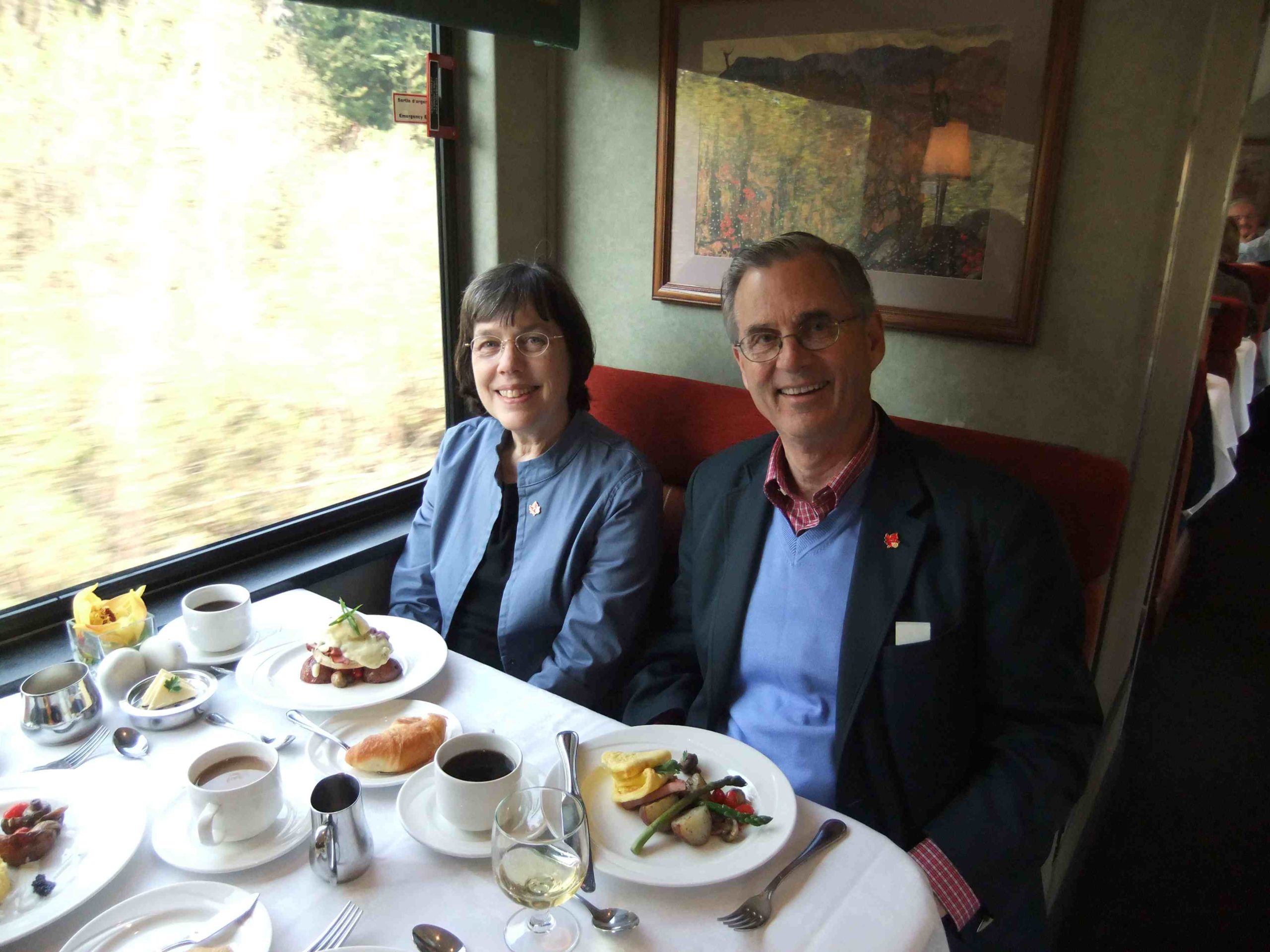 Diners on Rocky Mountaineer
