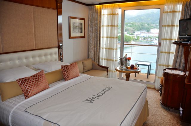 All cabins on the Paul Gauguin have ocean-facing views. IRT Photo by Angela Walker
