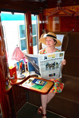 IRT Society President Eleanor Hardy in a Double Cabin