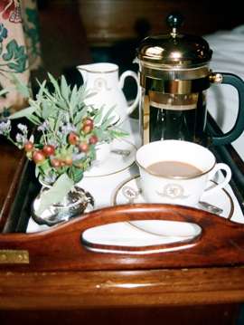 Royal Scotsman breakfast tray. IRT Photo by Owen Hardy