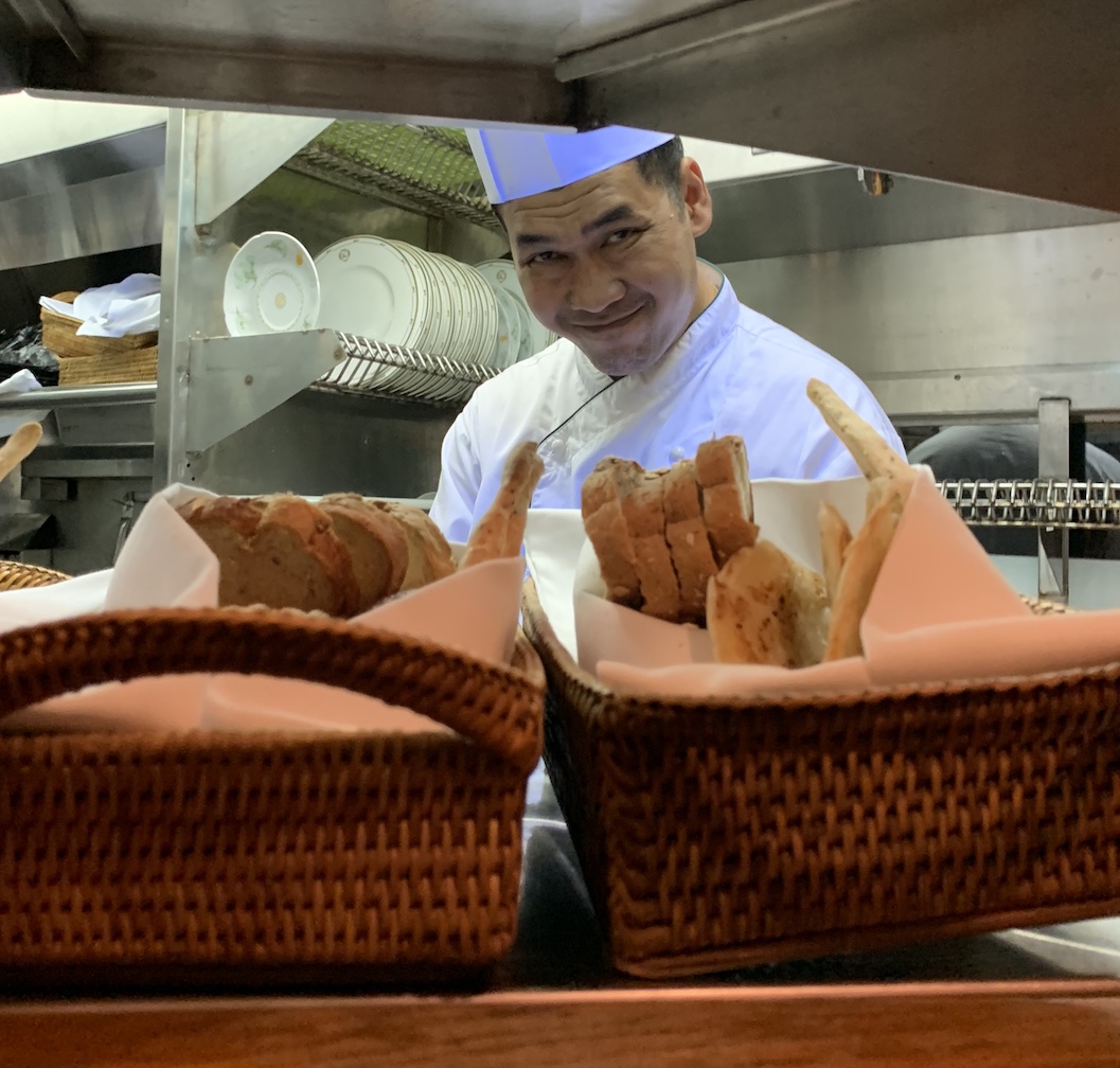 Chef smiling on Eastern & Oriental Express