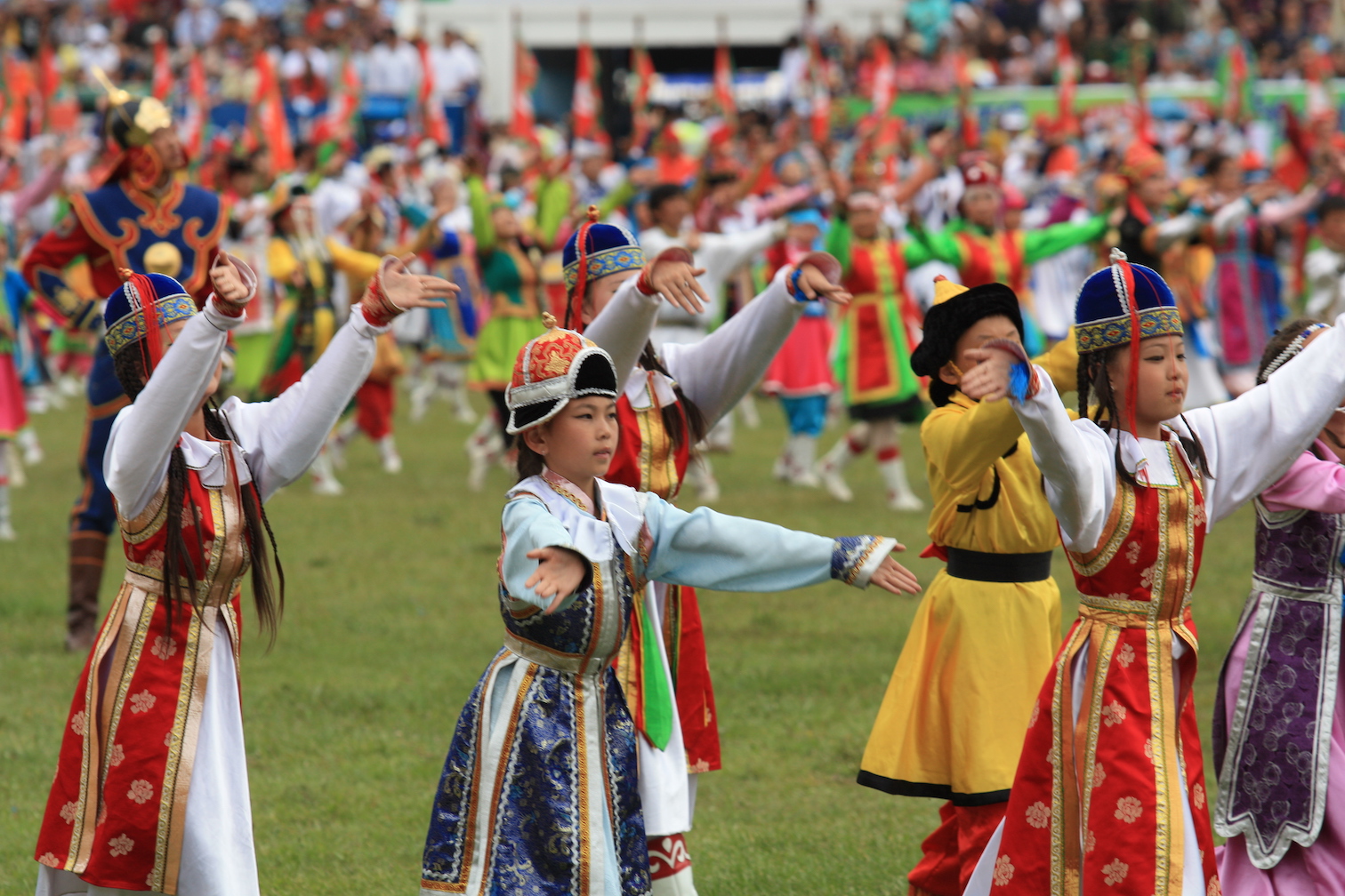 Nadaam Festival Opening Ceremony Ulaan Baatar Mongolia Golden Eagle
