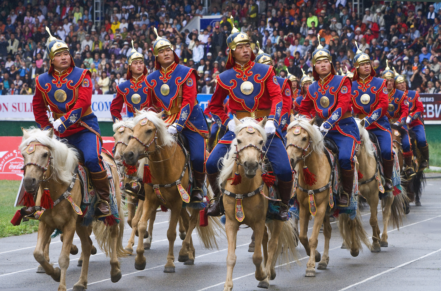 Nadaam Festival Opening Ceremony Ulaan Baatar Mongolia Golden Eagle