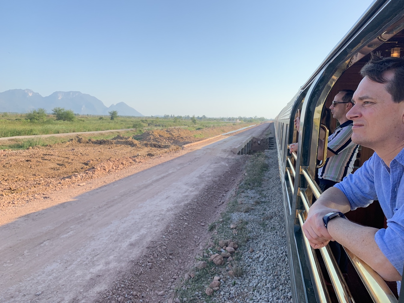 Looking out of Eastern & Oriental Express observation car
