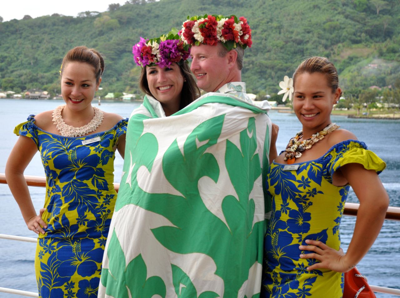 Traditional Tahitian blessing ceremony. IRT Photo by Angela Walker