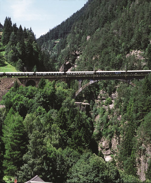 The VSOE in Gothard, Switzerland. Photo by Belmond.