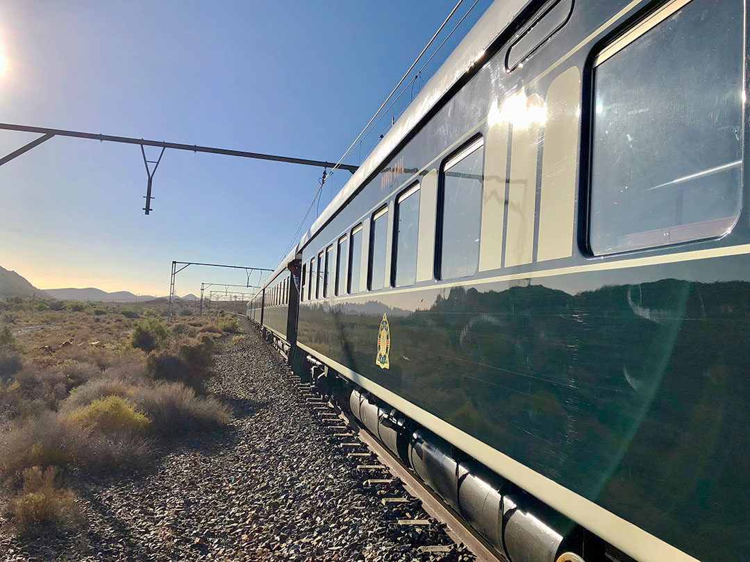 aa -Sunny morning train outside Majiesfontein edited small