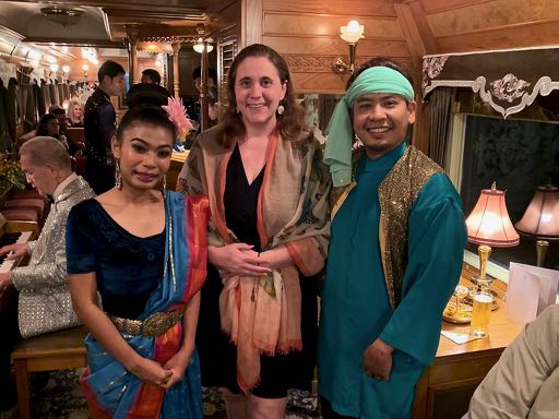 Angela with Malaysian dancers horizontal