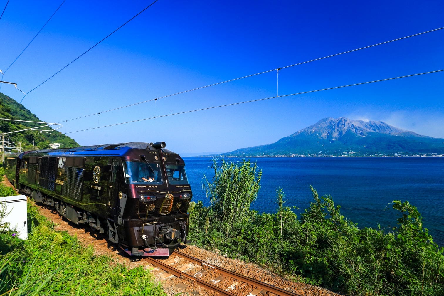 Kyushu Seven Stars train on the coast