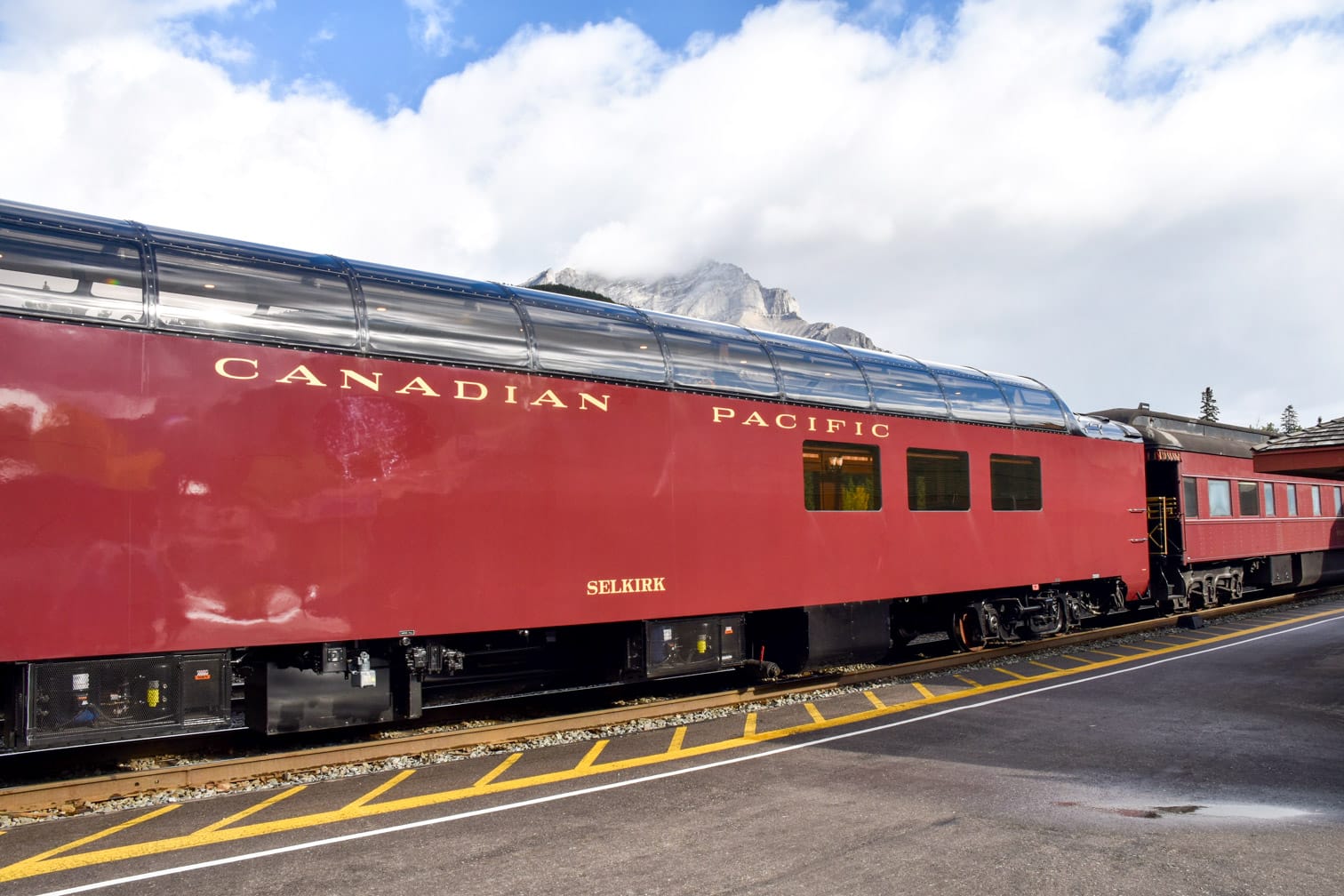 Exterior of the Royal Canadian Pacific train