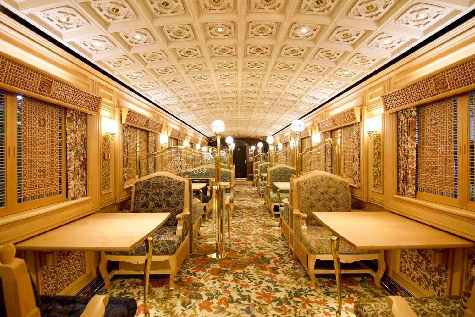 The dining car on The Sweet Train