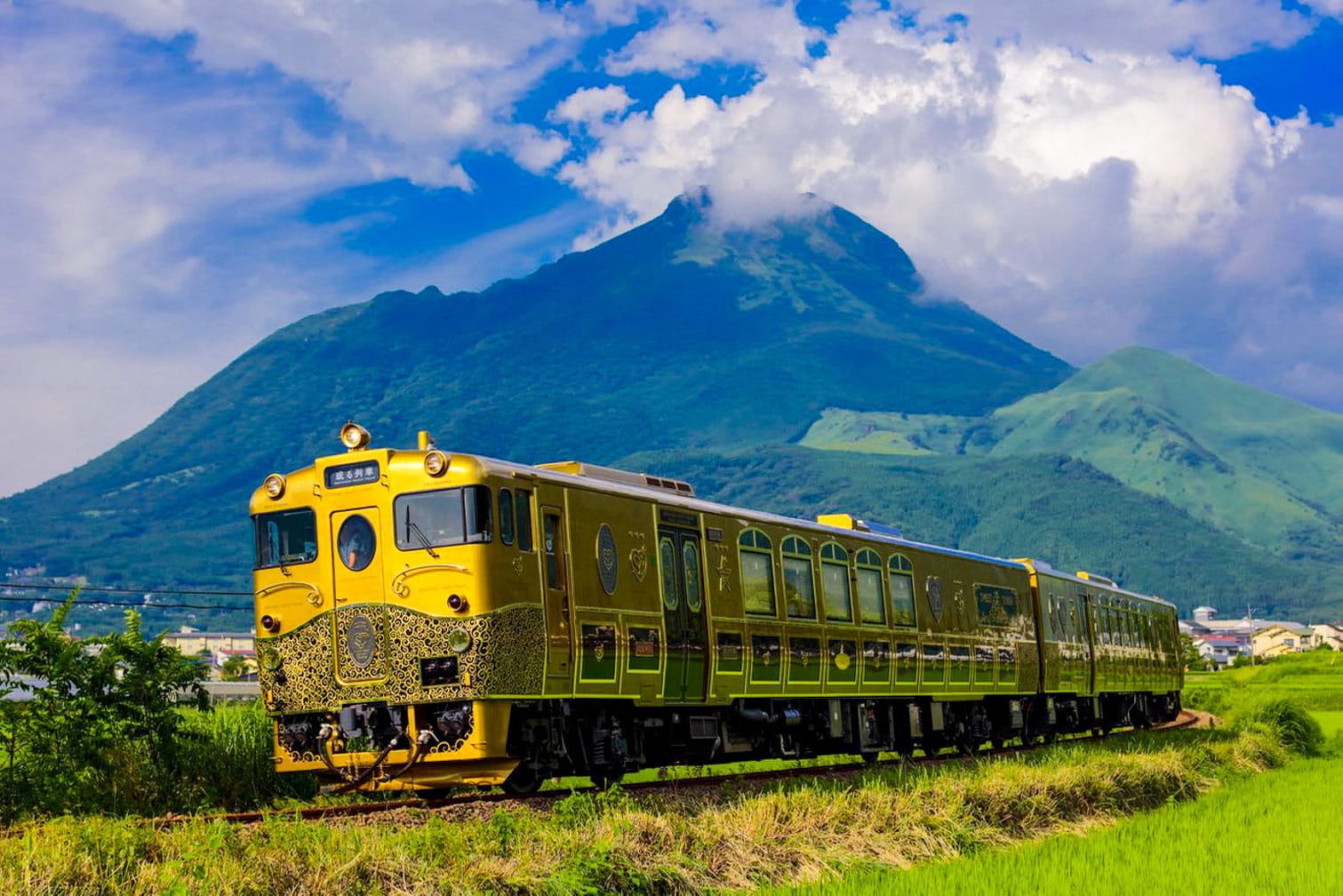 The Sweet Train going through mountains