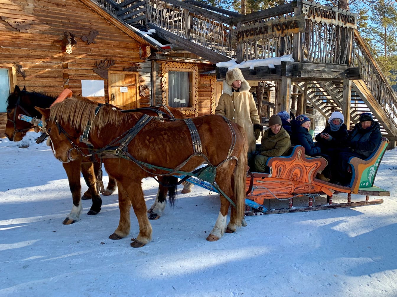 Credit timonthetrain.com - sleigh rides Irkutsk