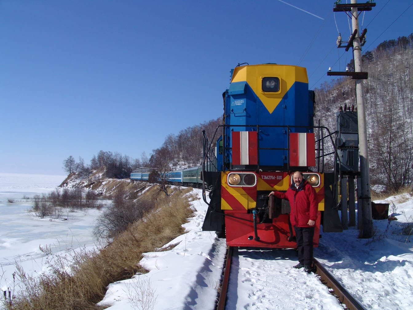Train on the Trans-Siberian Express Winter Wonderland journey